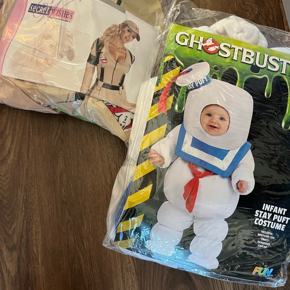 Family of Ghostbusters costumes